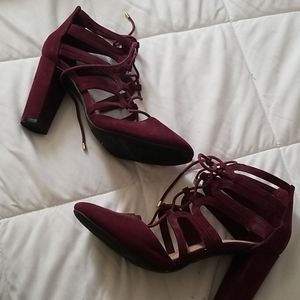 Maroon heels